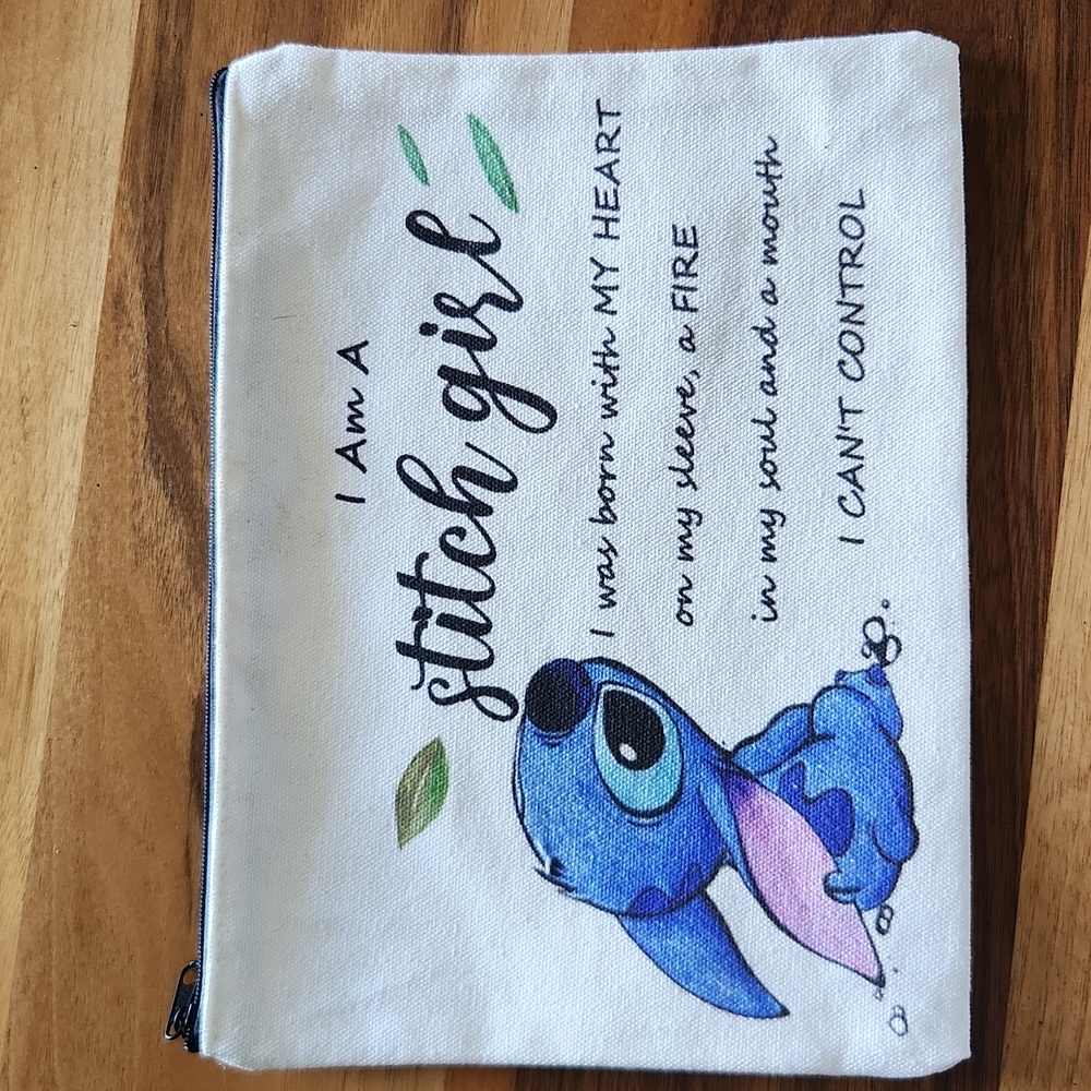Disney's Stitch Cosmetic Bag NWOT